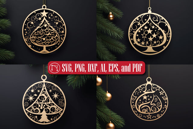 Laser Cut Christmas Tree Sign SVG Bundle SVG MD JOYNAL ABDIN 