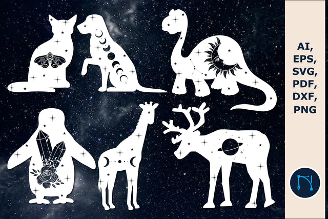 laser cut Cosmic animal SVG bundle SVG MD JOYNAL ABDIN 