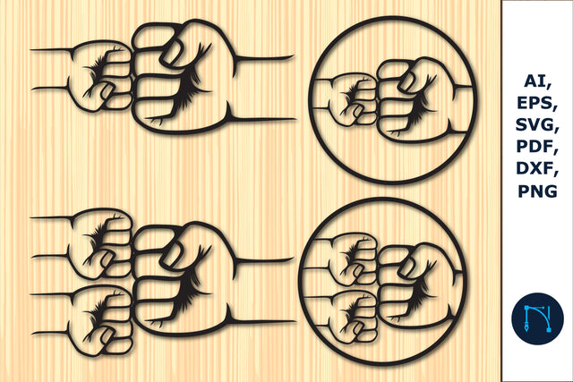 laser cut dad bump with son bundle SVG SVG MD JOYNAL ABDIN 