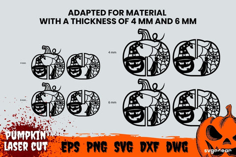 Laser Cut Design | Svg Bundle | 3D Pumpkin SVG SvgOcean 