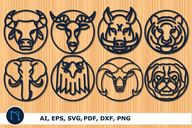 laser cut dog wall decor SVG bundle SVG MD JOYNAL ABDIN 