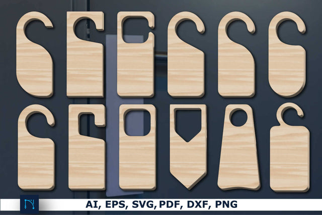 Laser Cut Door Hanger SVG Bundle SVG MD JOYNAL ABDIN 