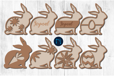 laser cut Easter bunny Basket bundle gift tags SVG SVG MD JOYNAL ABDIN 