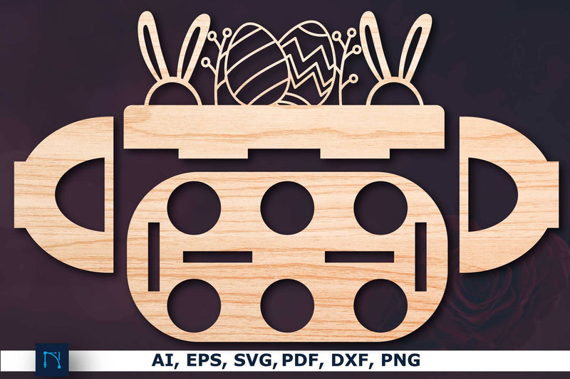 laser cut easter egg holder SVG Template SVG MD JOYNAL ABDIN 