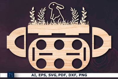 laser cut easter egg holder SVG Template SVG MD JOYNAL ABDIN 