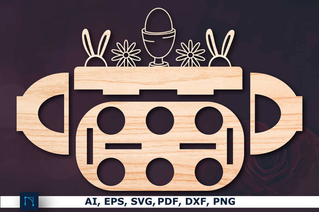 laser cut easter egg holder SVG Template SVG MD JOYNAL ABDIN 