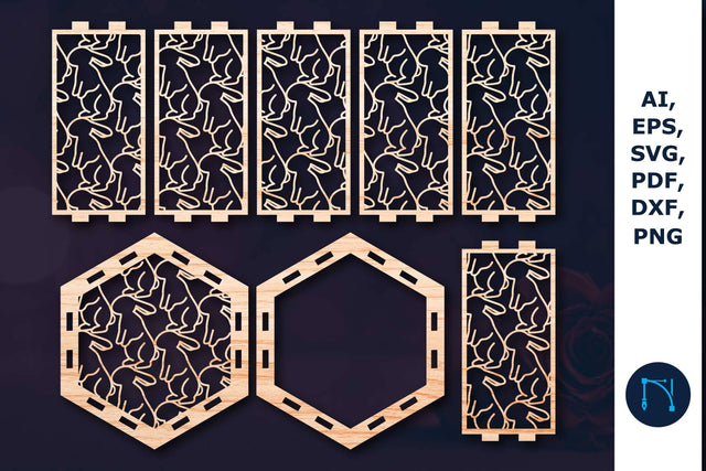 Laser cut Easter Lantern SVG Template SVG MD JOYNAL ABDIN 