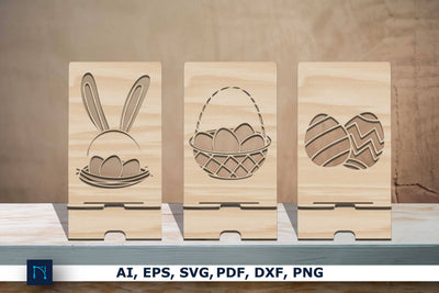 Laser cut Easter Phone Stand Bundle SVG SVG MD JOYNAL ABDIN 