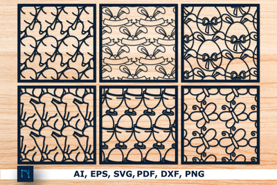 laser cut easter Wall decor SVG Bundle SVG MD JOYNAL ABDIN 