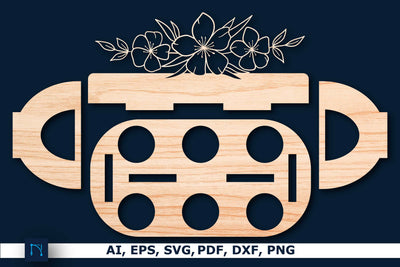 Laser-cut Egg holder SVG cut file SVG MD JOYNAL ABDIN 