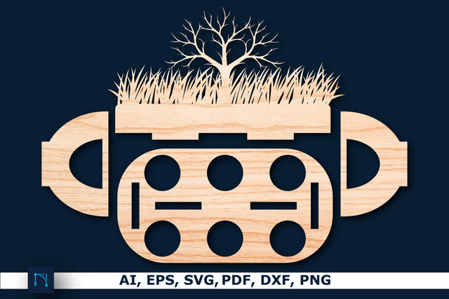 Laser-cut Egg holder SVG cut file SVG MD JOYNAL ABDIN 