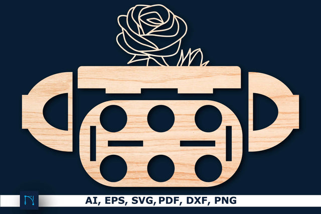 Laser-cut Egg holder SVG cut file SVG MD JOYNAL ABDIN 