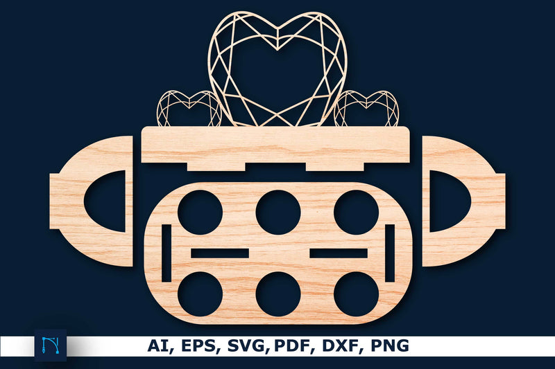 Laser-cut Egg holder SVG cut file SVG MD JOYNAL ABDIN 