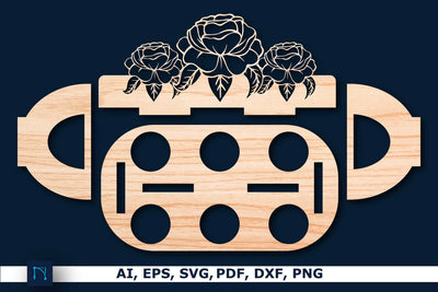Laser-cut Egg holder SVG cut file SVG MD JOYNAL ABDIN 