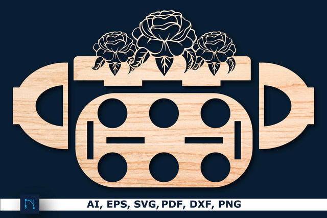 Laser-cut Egg holder SVG cut file SVG MD JOYNAL ABDIN 