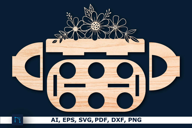 Laser-cut Egg holder SVG cut file SVG MD JOYNAL ABDIN 