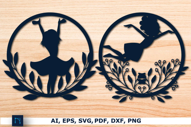 Laser cut Fairy Floral Decor SVG Bundle SVG MD JOYNAL ABDIN 