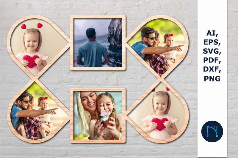 laser cut Family Photo Frame SVG file SVG MD JOYNAL ABDIN 