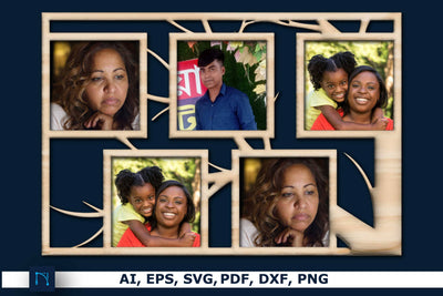 Laser Cut Family Photo Frame SVG SVG MD JOYNAL ABDIN 