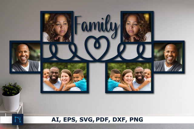 Laser Cut Family Photo Frame SVG SVG MD JOYNAL ABDIN 