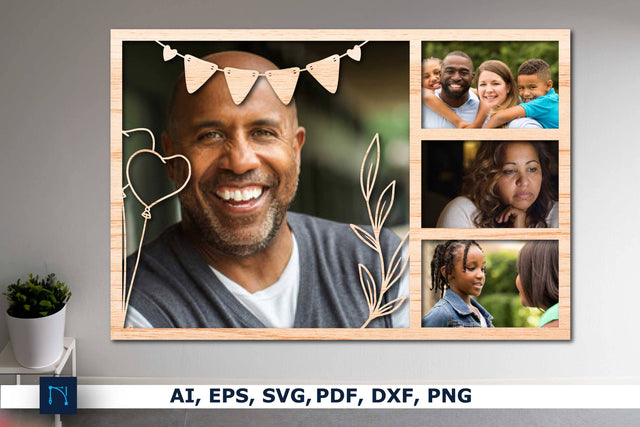 Laser Cut Family Photo Frame SVG SVG MD JOYNAL ABDIN 