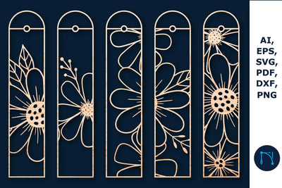 laser cut floral bookmark SVG Bundle SVG MD JOYNAL ABDIN 