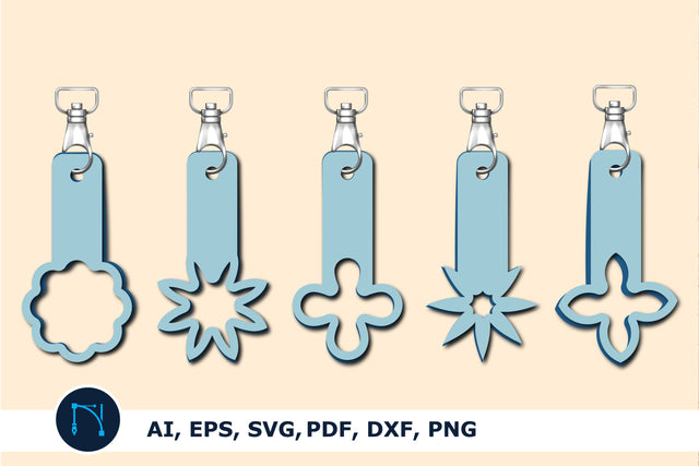 laser cut Floral Key Fob SVG bundle SVG MD JOYNAL ABDIN 