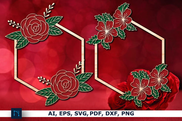 laser cut floral photo frame SVG Bundle SVG MD JOYNAL ABDIN 