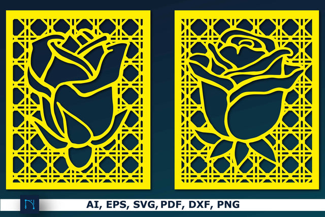 Laser cut Floral Rattan Decor SVG bundle SVG MD JOYNAL ABDIN 