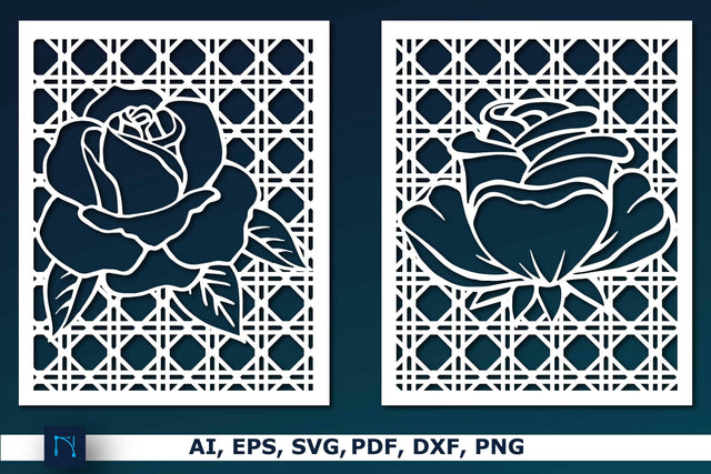 Laser cut Floral Rattan Decor SVG bundle SVG MD JOYNAL ABDIN 