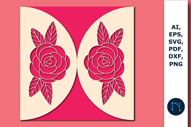 Laser Cut Floral Wedding Card SVG SVG MD JOYNAL ABDIN 