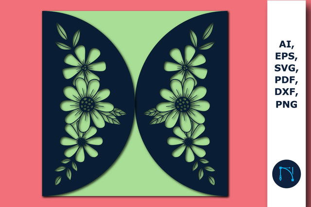 Laser Cut Floral Wedding Card SVG SVG MD JOYNAL ABDIN 