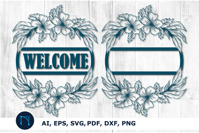 laser cut Flower Frame Sign Wall Art SVG SVG MD JOYNAL ABDIN 