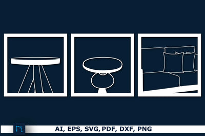 laser cut furniture Wall Decor Bundle SVG SVG MD JOYNAL ABDIN 
