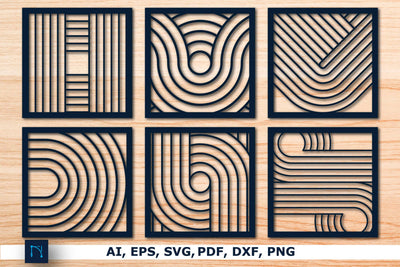 Laser-cut Geometric Wall Decor SVG bundle SVG MD JOYNAL ABDIN 