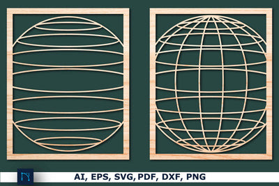 Laser Cut Geometry Decor SVG Bundle SVG MD JOYNAL ABDIN 