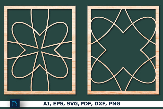 Laser Cut Geometry Decor SVG Bundle SVG MD JOYNAL ABDIN 