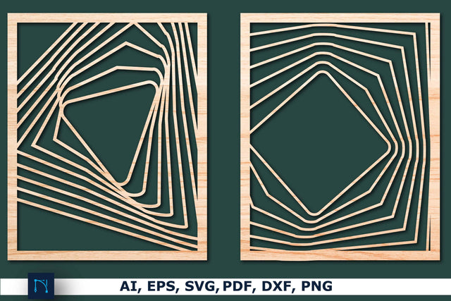 Laser Cut Geometry Decor SVG Bundle SVG MD JOYNAL ABDIN 