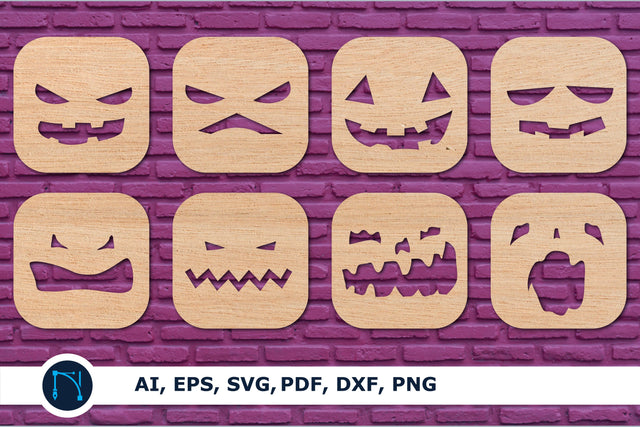 laser cut ghost faces bundle SVG decor SVG MD JOYNAL ABDIN 