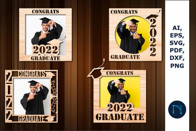 laser cut GRADUATION frame SVG bundle SVG MD JOYNAL ABDIN 