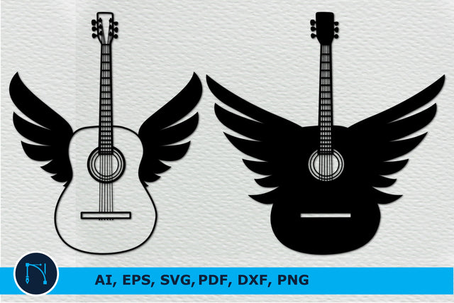 laser cut guitar with wing SVG bundle SVG MD JOYNAL ABDIN 