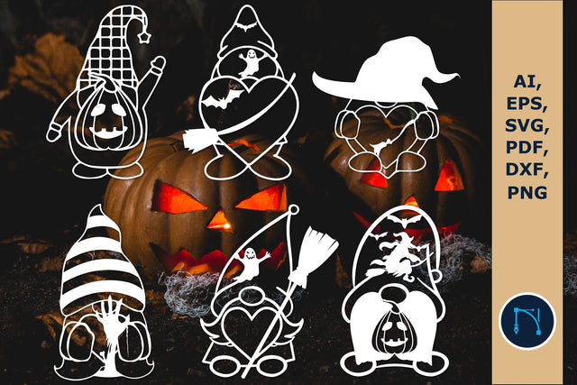 laser cut Halloween Gnomes SVG bundle SVG MD JOYNAL ABDIN 