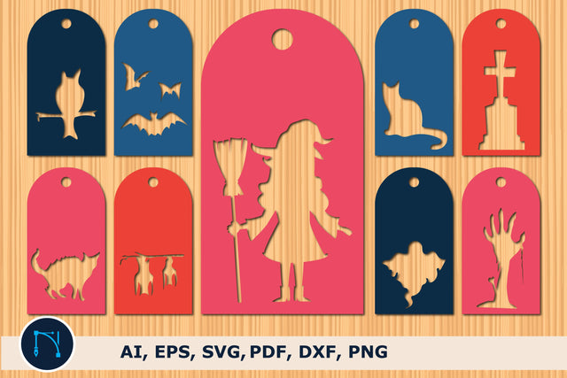 laser cut Halloween label SVG bundle SVG MD JOYNAL ABDIN 