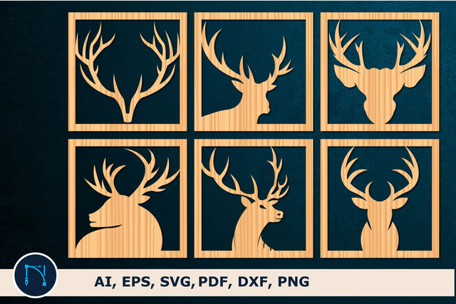 laser cut hunting Deer SVG bundle SVG MD JOYNAL ABDIN 
