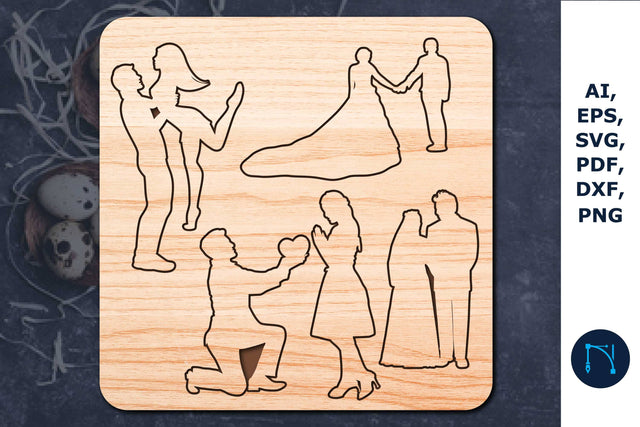 laser cut Kid’s valentine couple Puzzle SVG SVG MD JOYNAL ABDIN 