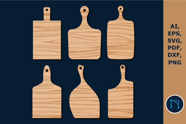 Laser Cut Kitchen Cutting Board Set SVG SVG MD JOYNAL ABDIN 