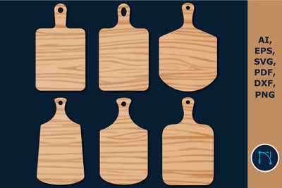 Laser Cut Kitchen Cutting Board Set SVG SVG MD JOYNAL ABDIN 
