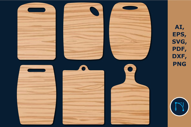 Laser Cut Kitchen Cutting Board Set SVG SVG MD JOYNAL ABDIN 