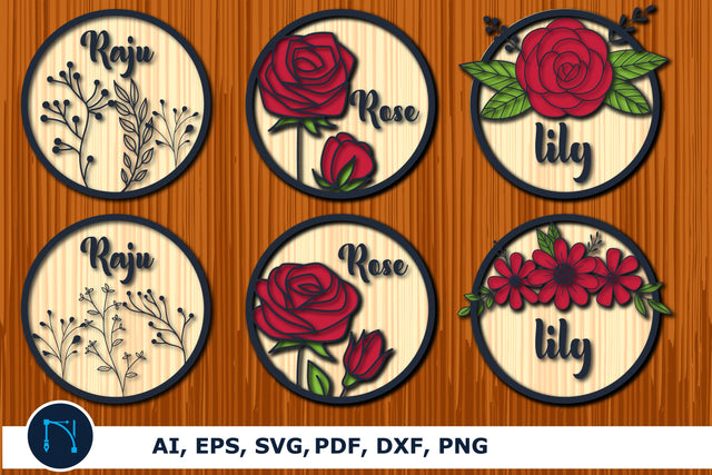 laser cut layer name sign SVG bundle SVG MD JOYNAL ABDIN 