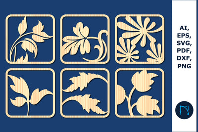 laser cut Leaf decor bundle SVG SVG MD JOYNAL ABDIN 